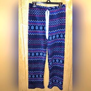 CLOSET CLOSEDOWN🚨Bobbie Brooks Sleepwear Blue Patterned Pajama Pants